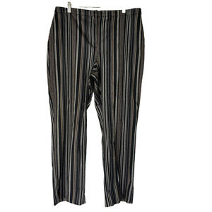 Apostrophe Dress Pants Womens 18 Multicolor Verticle Stripes Stretch Zipper